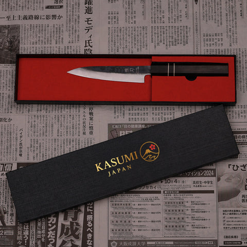 Petty Blue Steel Ebony Wood Handle 140mm Custom