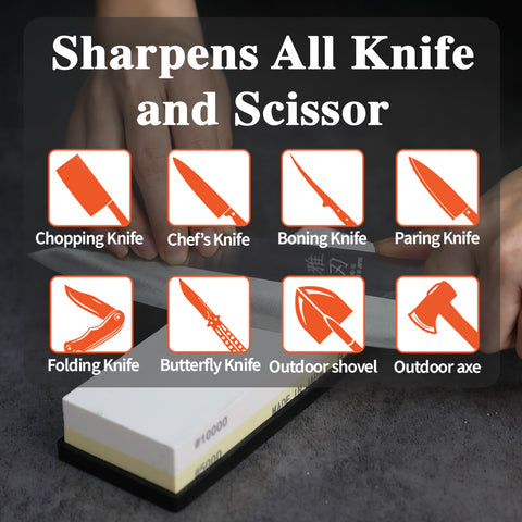 Japanese Double-sided Whetstone Include Non-slip Base