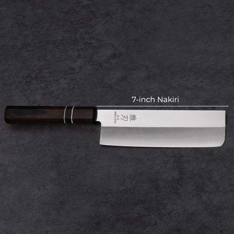 Nakiri VG-10 Ebony Wood Handle 180mm Custom