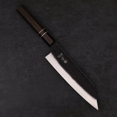 Daily Cut Japanese Trio – Blue Steel Blades, Ebony Wood Handles (Bunka, Nakiri, Santoku) Custom