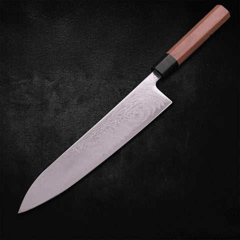 Gyuto SLD Wave Nickel Damascus 240mm - Kasumi Japan