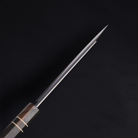 Bunka Blue Steel Ebony Wood Handle