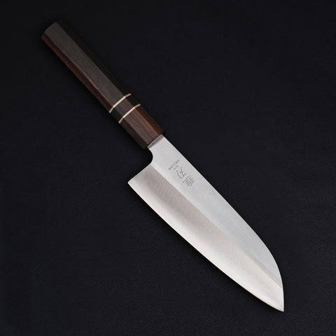 Daily Cut Japanese Trio – VG-10 stainless steel, Ebony Wood Handles (Bunka, Nakiri, Santoku)