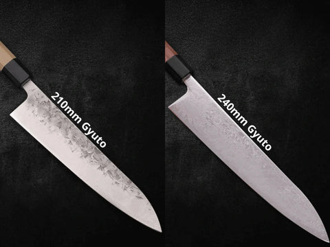 210mm vs 240mm Gyuto