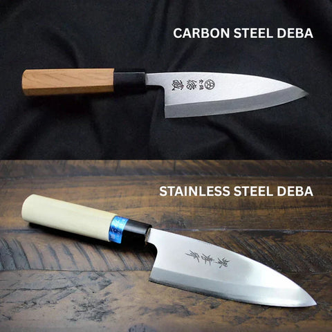 Carbon Steel vs Stainless Steel Deba Knife: A Detailed Comparison