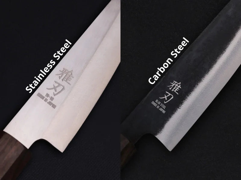 Carbon vs Stainless Steel Knives
