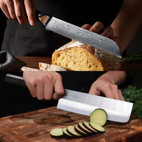 Japanese Nakiri vs Bread Knife: Which One Should You Choose?