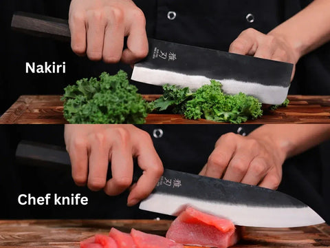 Nakiri knife vs Chef knife - Detailed Comparison and When to Choose