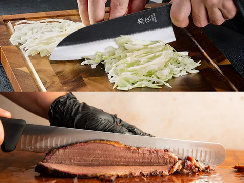 santoku vs slicing knife