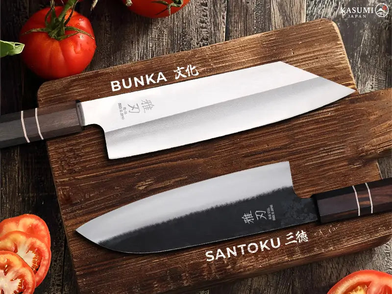 Bunka Knife vs Santoku: