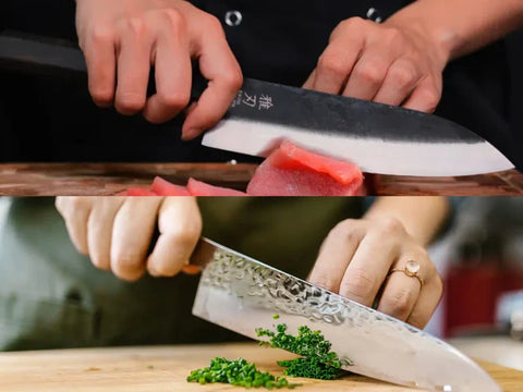 Slicing vs Chopping with Gyuto