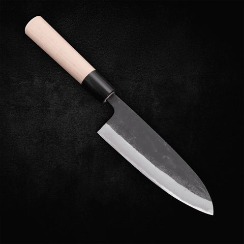 Santoku White Steel #2 Kurouchi 150mm - Kasumi Japan