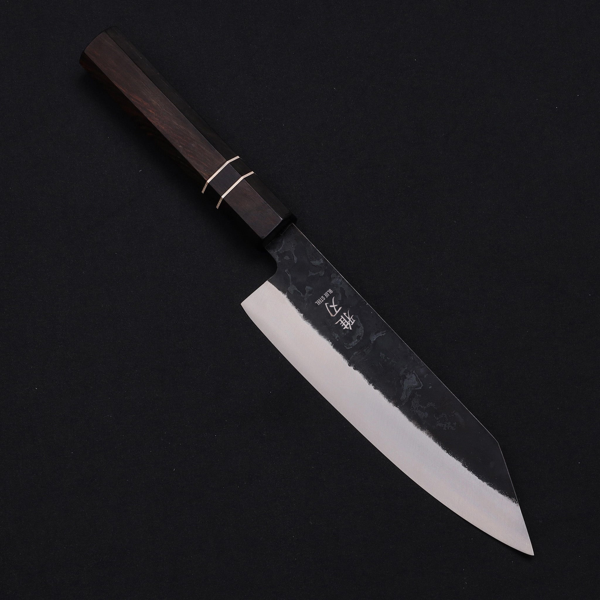 K04 Bunka Blue Steel Ebony Wood Handle – Kasumi Japan