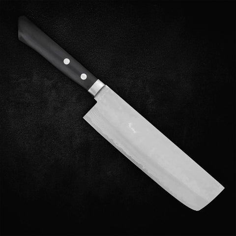 Nakiri VG-10 Damascus Western Black Handle 165mm - Kasumi Japan