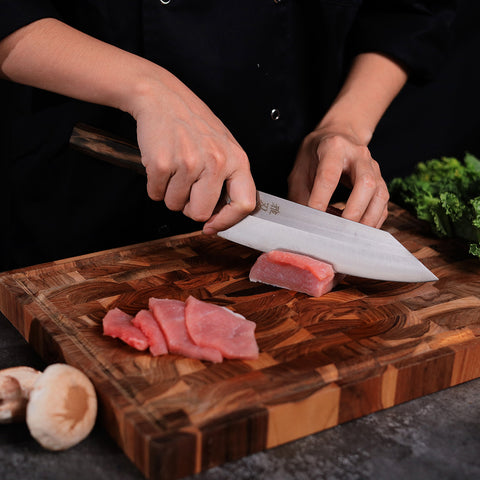 3-Piece VG-10 Ebony Wood Handle Knife Set Custom