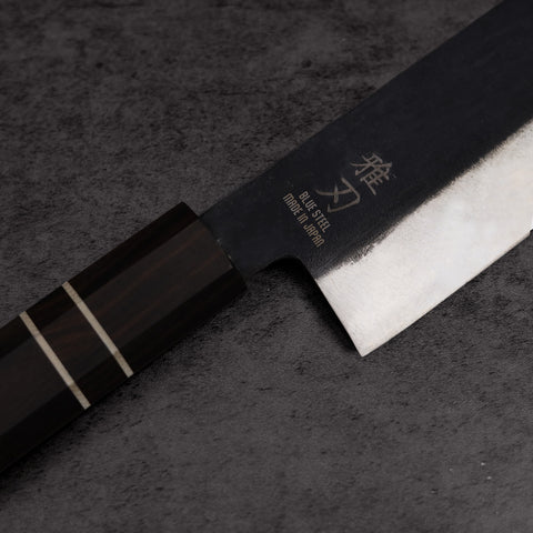 Petty Blue Steel Ebony Wood Handle 140mm