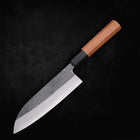 Santoku Blue Steel #2 Kurouchi 165mm - Kasumi Japan