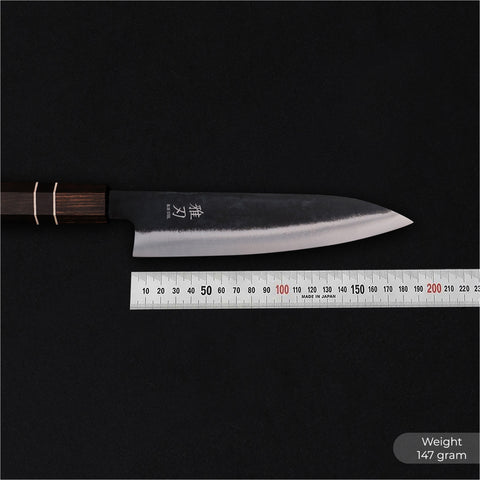 Gyuto Blue Steel Ebony Wood Handle