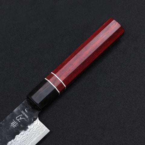 Daily Cut Japanese Trio – Damascus Blades, Ebony Wood Handles (Gyuto, Nakiri, Santoku)