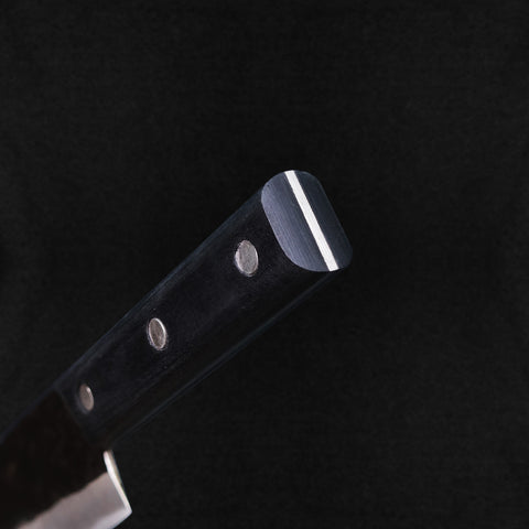 Slicer Chef Knife Carbon Steel #2 Black Ebony Wood Handle 182mm