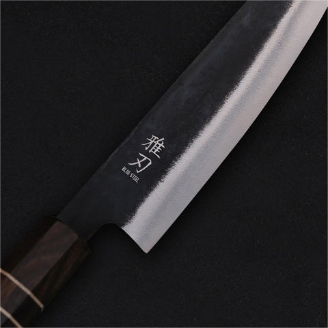 Gyuto Blue Steel Ebony Wood Handle