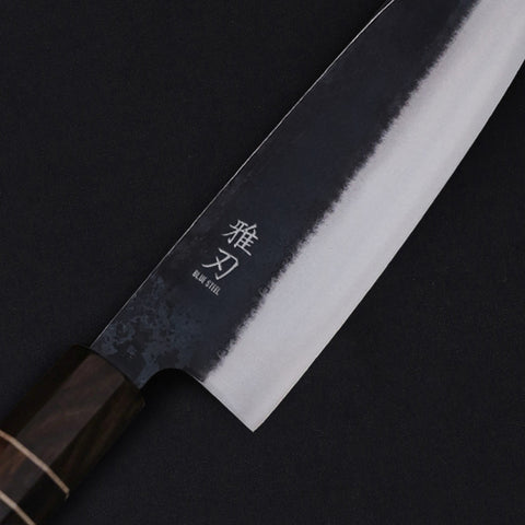 Santoku Blue Steel Ebony Wood Handle 170mm/6.7in