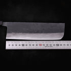 Nakiri Knife with Blue Steel #2 Kurouchi Damascus 165mm - Kasumi Japan