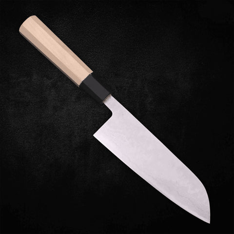 Santoku Blue Super Damascus 165mm - Kasumi Japan