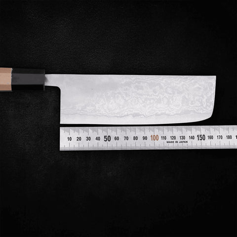 Nakiri Blue Super Damascus 165mm - Kasumi Japan