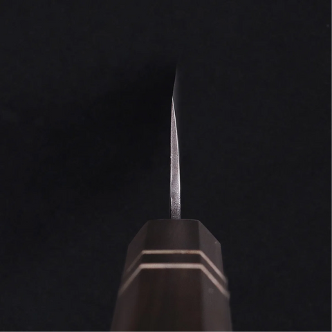 Petty Blue Steel Ebony Wood Handle + Whetstone