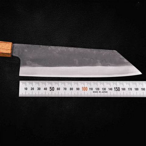 Bunka Blue Steel #1 Kurouchi Stainless Clad Oak Handle190mm - Kasumi Japan