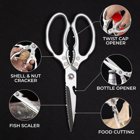 Camellia Oil Blade Care & Pro Multi-Function Kitchen Scissors Gift Set