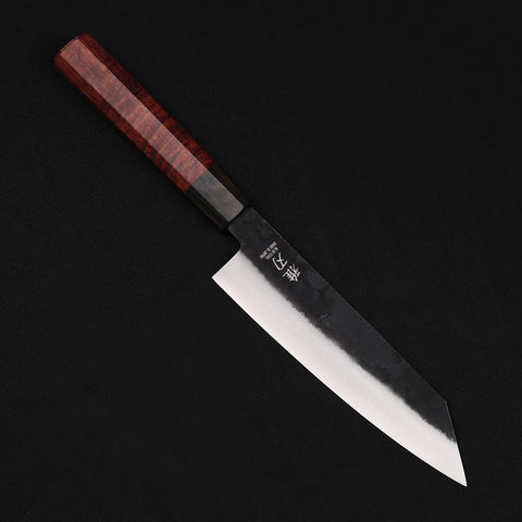 Bunka Blue Steel Red Ebony Wood Handle