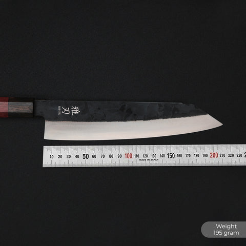 Bunka Knife – Blue Steel Red Ebony Series