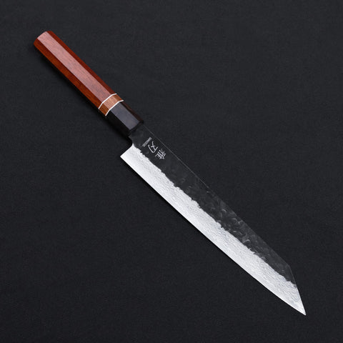 Kiritsuke Knife - Damascus 2 Red Ebony Wood Handle