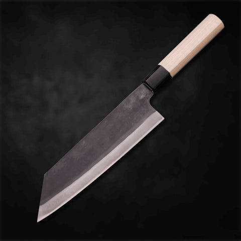 Bunka Blue Steel #1 Kurouchi Buffalo Magnolia Handle 190mm - Kasumi Japan