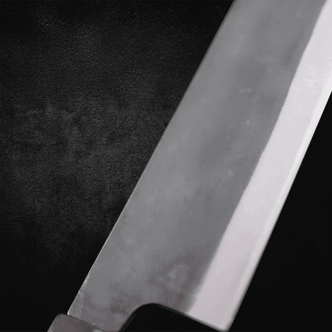 Bunka Blue Steel #1 Kurouchi Ebony Handle 190mm - Kasumi Japan