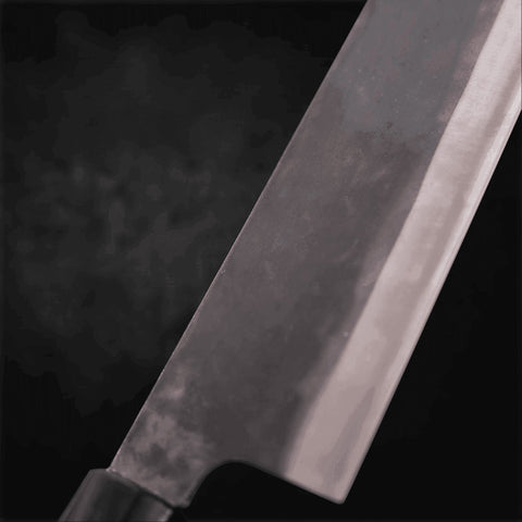 Bunka Blue Steel #1 Kurouchi Buffalo Magnolia Handle 190mm - Kasumi Japan