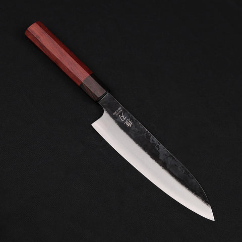 Gyuto Blue Steel Red Ebony Wood Handle 190mm/7.4in