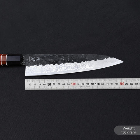 Gyuto Knife - Damascus Ebony Wood Handle