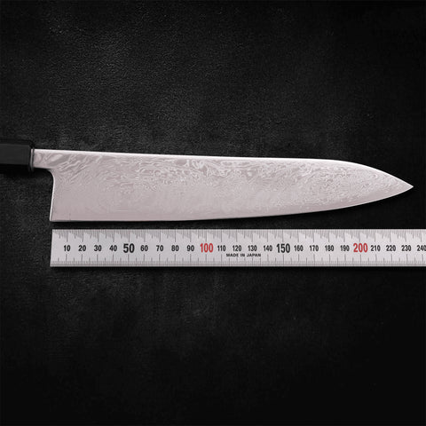 Gyuto SLD Wave Nickel Damascus 240mm - Kasumi Japan