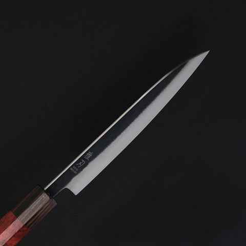 Gyuto Blue Steel Red Ebony Wood Handle 190mm/7.4in