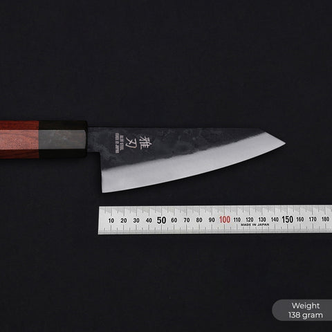 Honesuki Blue Steel Red Ebony Wood Handle 150mm/5.9in