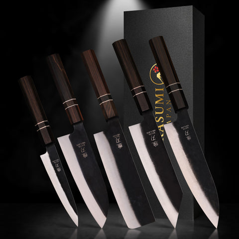 5‑Piece Ultimate Home Cook Bundle | Japanese Knife Set (Gyuto, Nakiri, Petty, Santoku, Bunka) Custom