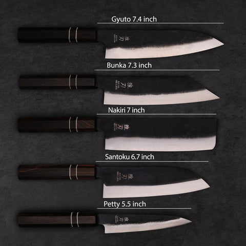 5‑Piece Ultimate Home Cook Bundle | Japanese Knife Set (Gyuto, Nakiri, Petty, Santoku, Bunka) Custom
