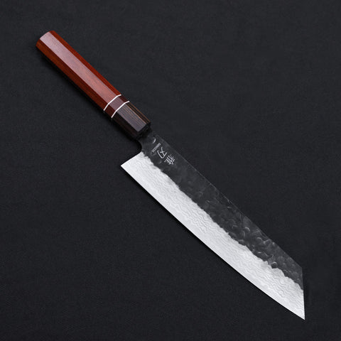 Bunka Knife - Damascus 2 Red Ebony Wood Handle