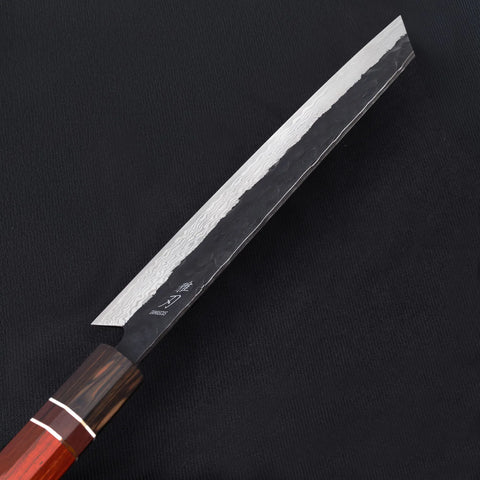Bunka Aogami Damascus Red Ebony Wood Handle + Whetstone