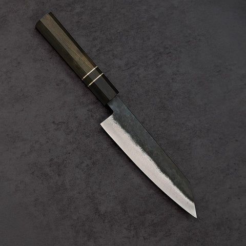 Mini Bunka Blue Steel Ebony Wood Handle 175mm