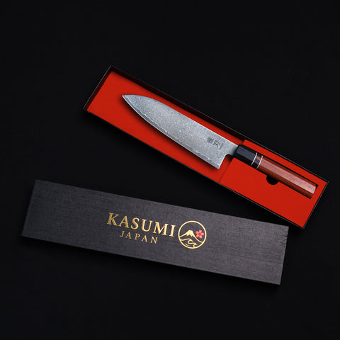 Complete 5-Piece Knife Set - Damascus VG10 Ebony Wood Handle