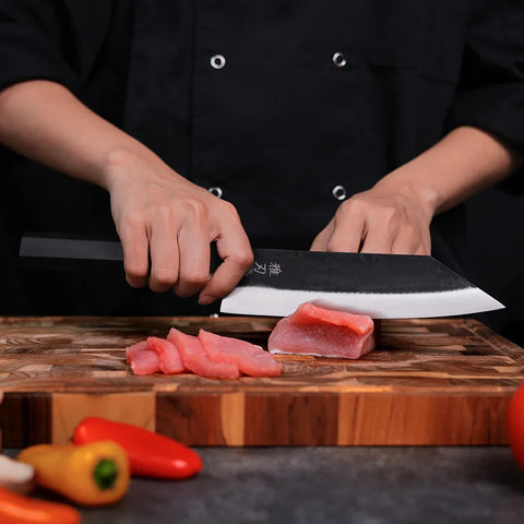 2‑Piece Everyday Essential Set | Japanese Kitchen Knives (Bunka + Nakiri)